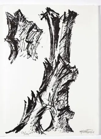 Litografía Wotruba - Jean Cassou: vingt-deux poèms