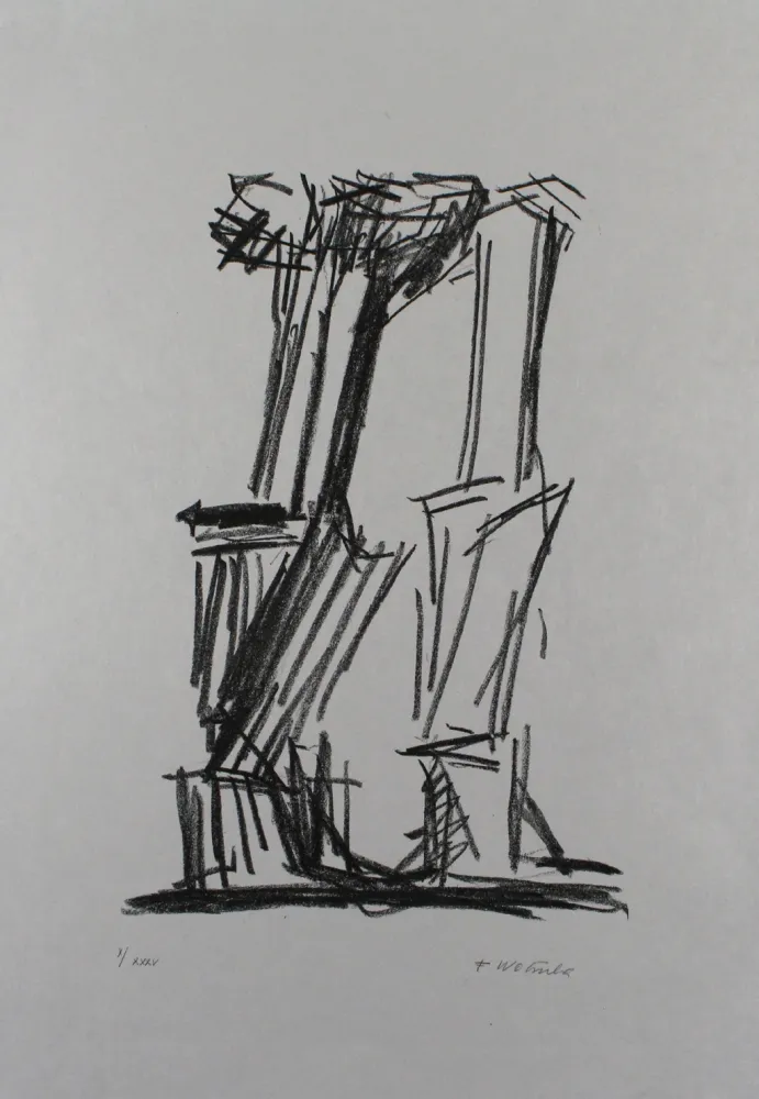 Litografía Wotruba - Komposition