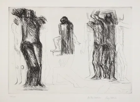 Grabado Wotruba - Ommagio a Michelangelo