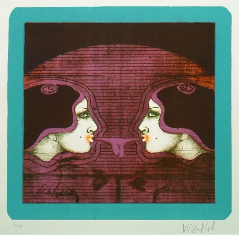 Litografía Wunderlich - Bubble Gum