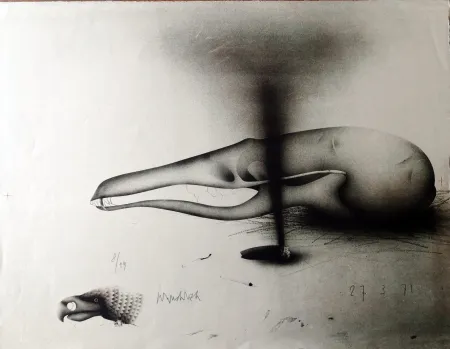 Litografía Wunderlich - Composizione