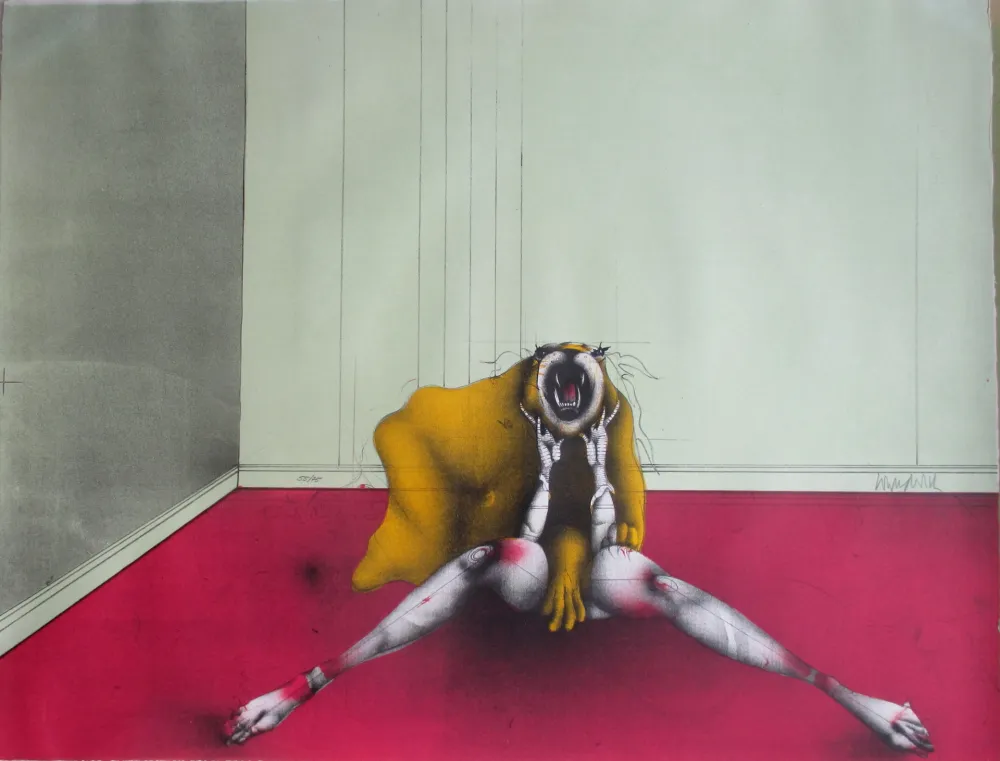 Litografía Wunderlich - La Belle et la Bete