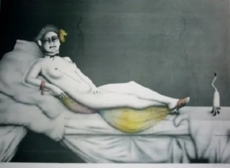 Litografía Wunderlich - Olympia I