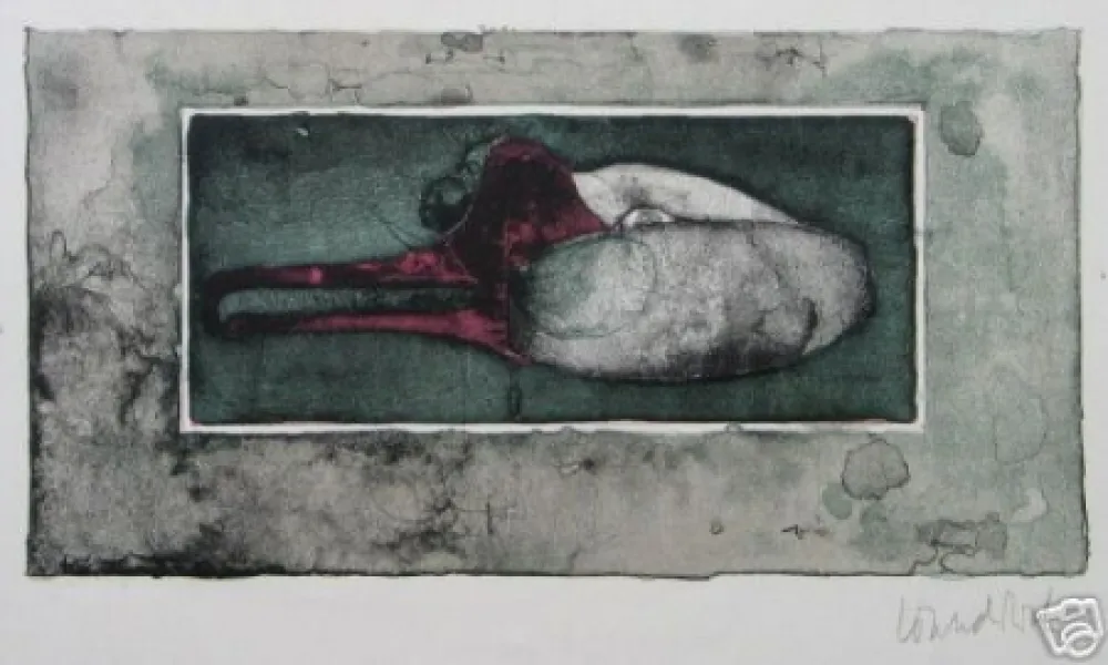 Litografía Wunderlich - Schwanenkopf