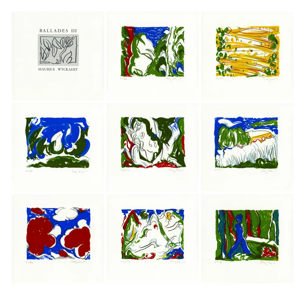 Litografía Wyckaert - Balades III (complete portfolio)