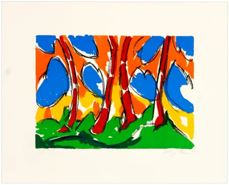 Litografía Wyckaert - Encre cinq et sept