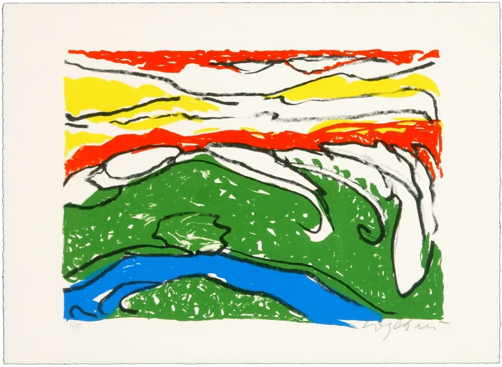 Litografía Wyckaert - Petit ruisseau