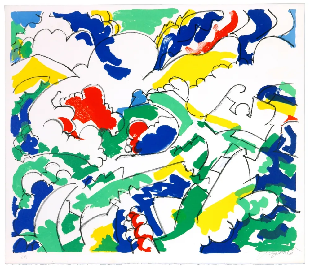 Litografía Wyckaert - Petits pois et carottes