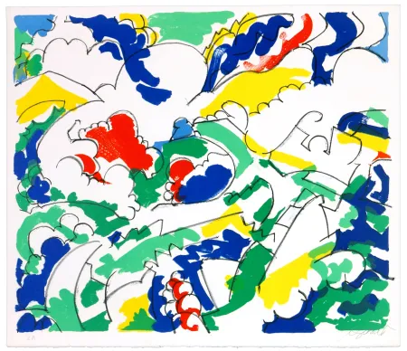 Litografía Wyckaert - Petits pois et carottes