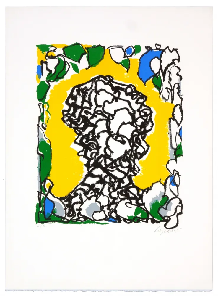 Litografía Wyckaert - Portrait d'Alexandre Pope