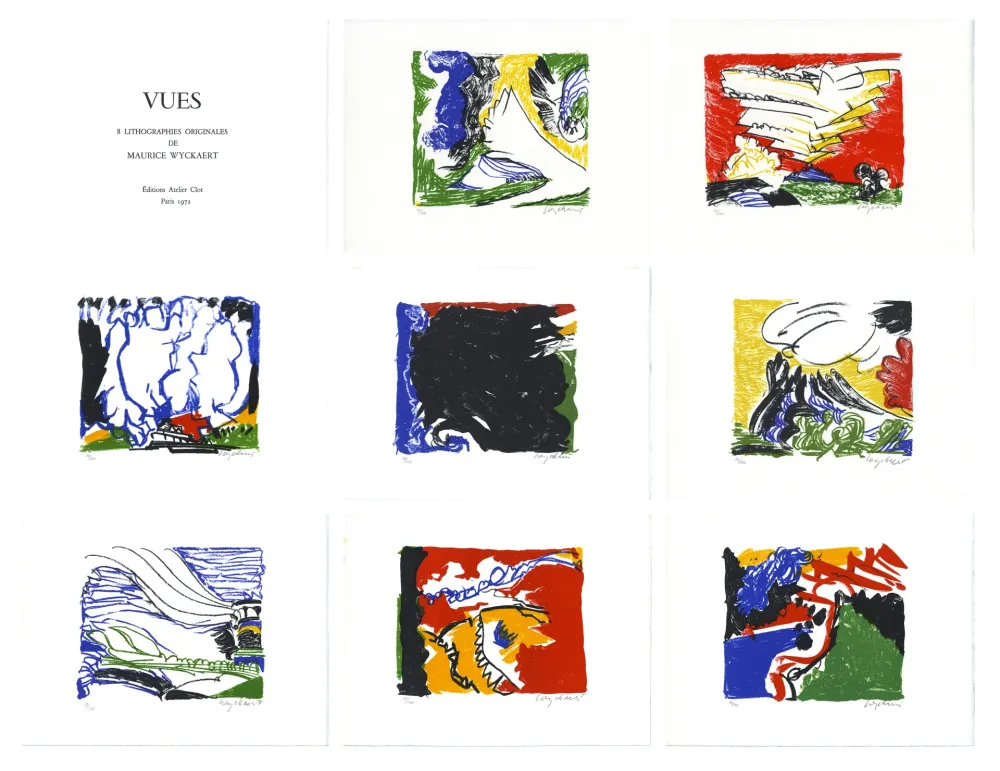 Litografía Wyckaert - Vues (complete portfolio)
