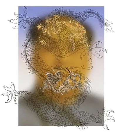 Serigrafía Yan - Mao With Dragons