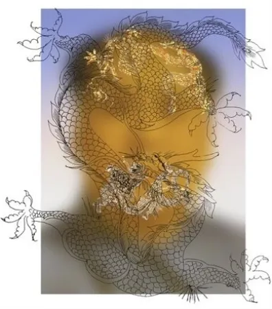 Serigrafía Yan - Mao with Dragons