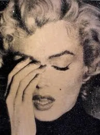 Serigrafía Young - Marilyn Crying- Liquid Gold