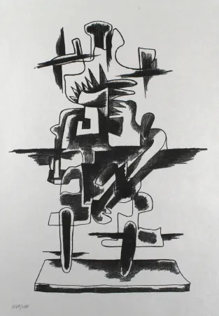 Litografía Zadkine - Le merveilleux radeau
