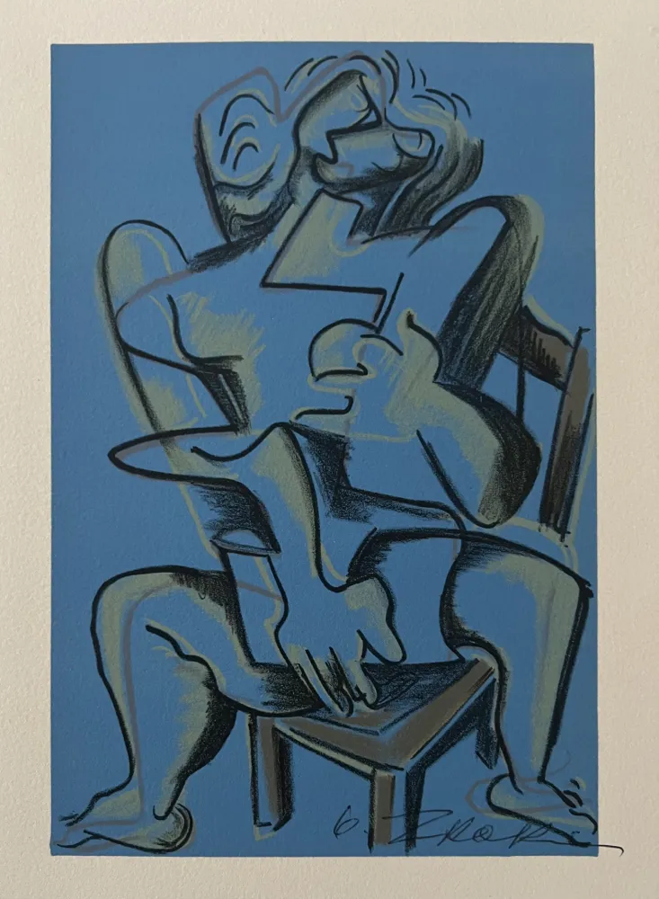 Litografía Zadkine - Lithographie Les Travaux d'Hercule