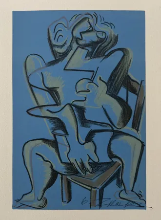 Litografía Zadkine - Lithographie Les Travaux d'Hercule