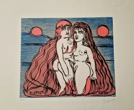 Aguafuerte Zancanaro - Alibek e Rustico