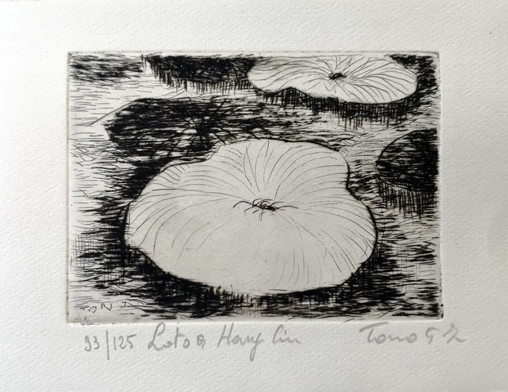 Aguafuerte Zancanaro - Loto a Hang-Cin