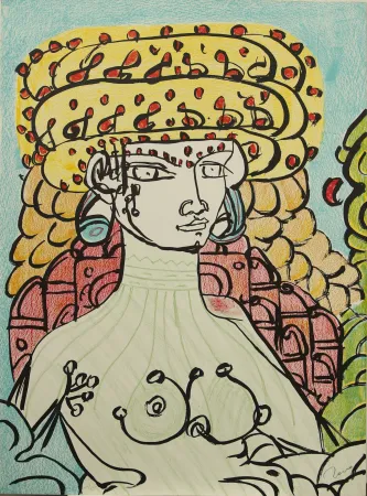 Litografía Zancanaro - SENZA TITOLO