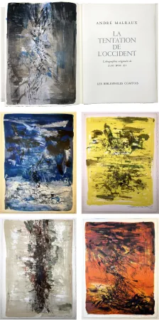 Libro Ilustrado Zao - André Malraux : LA TENTATION DE L'OCCIDENT. Exemplaire avec 20 LITHOGRAPHIES SIGNÉES PAR ZAO WOU-KI [1962]