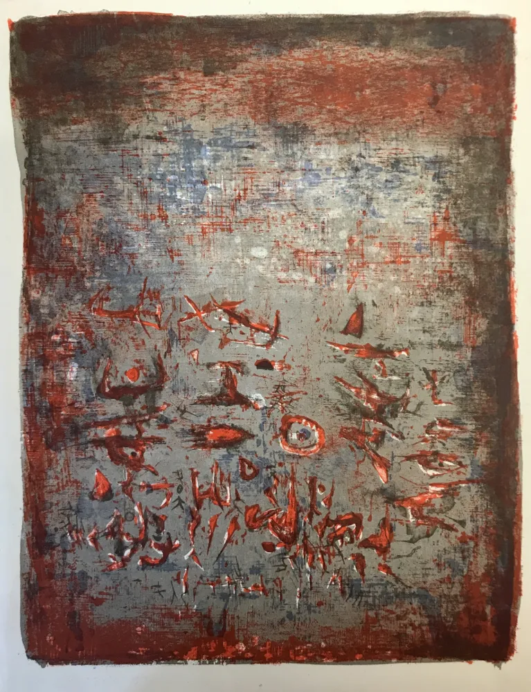 Litografía Zao - Composition