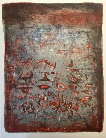 Litografía Zao - Composition