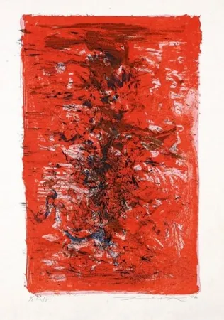 Litografía Zao - Composition 124