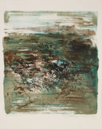 Litografía Zao - Composition 1961