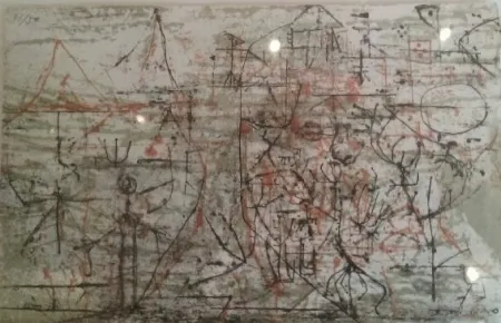 Litografía Zao - Composition