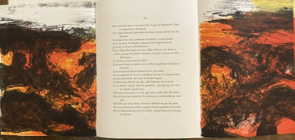 Litografía Zao - Élégie pour Jean-Marie. 1978