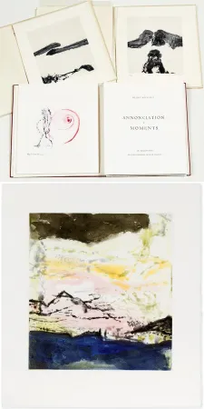 Libro Ilustrado Zao - Henri Michaux : ANNONCIATION. MOMENTS. 7 eaux-fortes et aquatintes à pleine page de Zao Wou-Ki (1996)