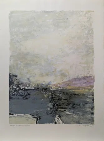 Litografía Zao - Hommage à Nobutaka Shikanai 