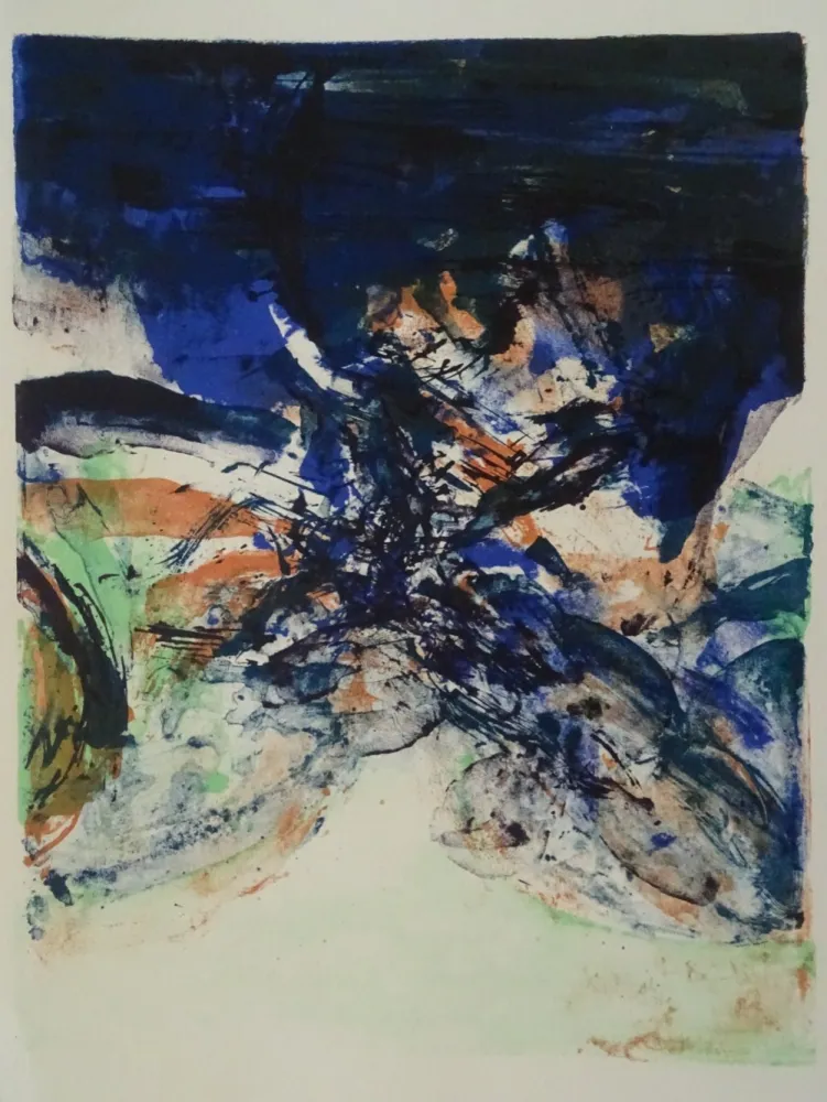 Litografía Zao - Hommage a San Lazarro