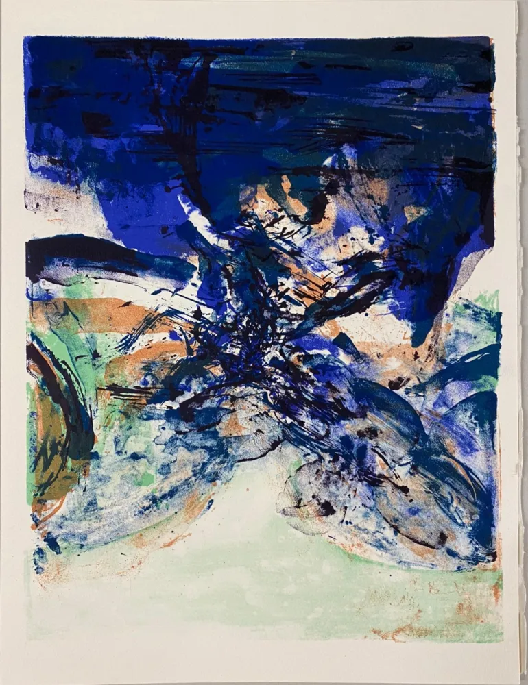 Litografía Zao - Hommage à San Lazzaro