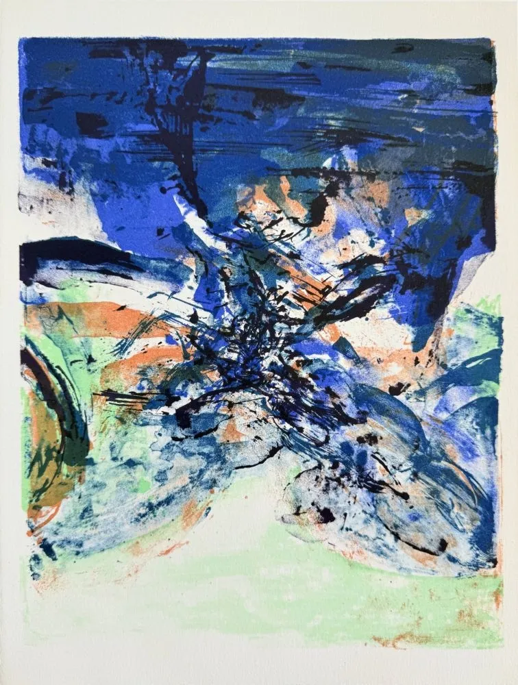 Litografía Zao - Hommage à San Lazzaro