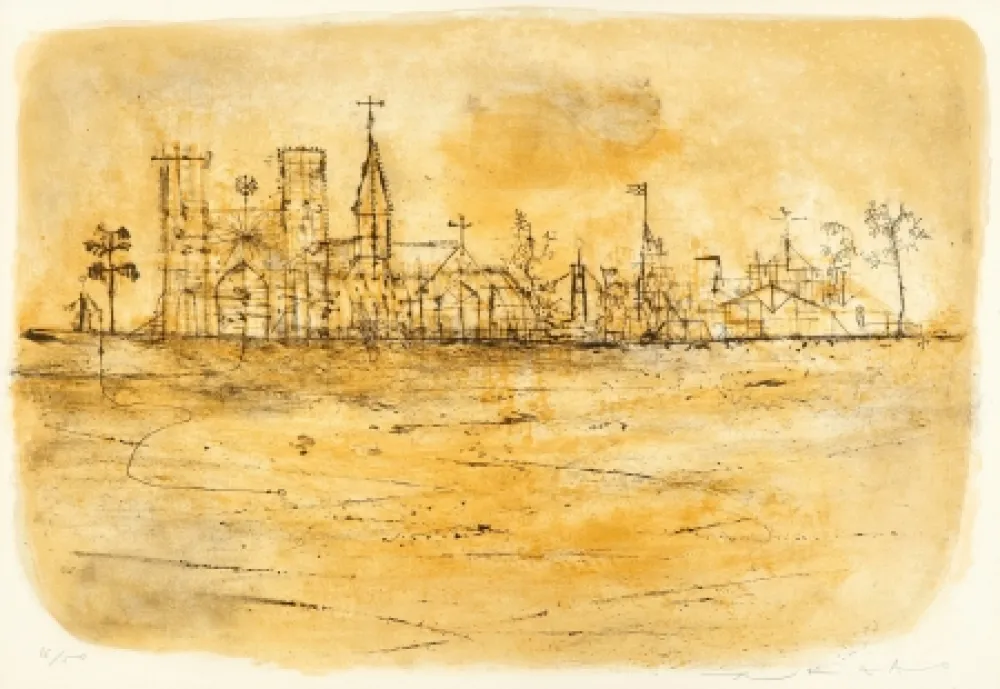 Litografía Zao - LA CATHEDRALE