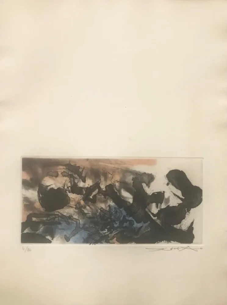 Aguafuerte Zao - L'étang