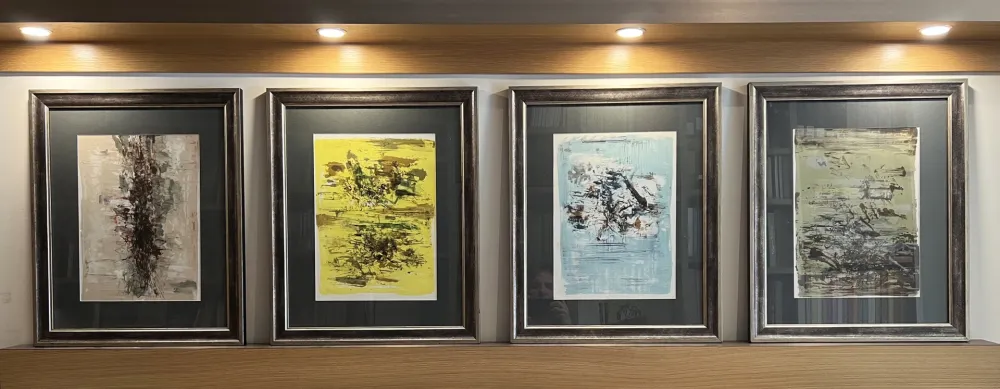 Litografía Zao - QUATRE LITHOGRAPHIES POUR LA TENTATION DE L'OCCIDENT (1962)