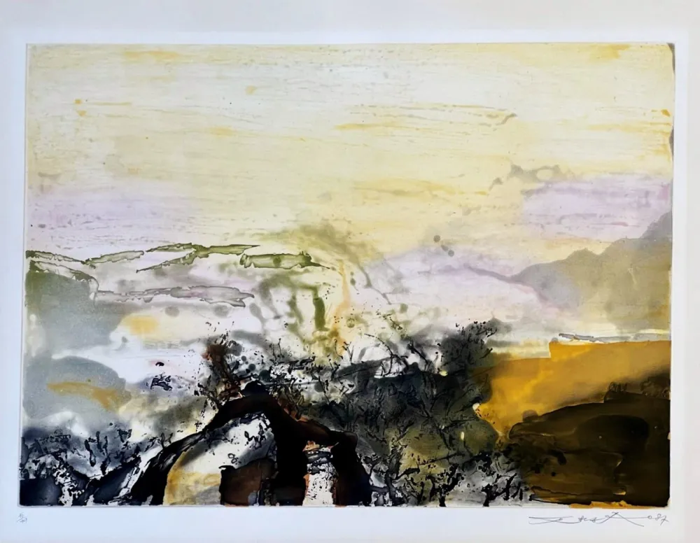 Aguafuerte Y Aguatinta Zao - Sans titre 