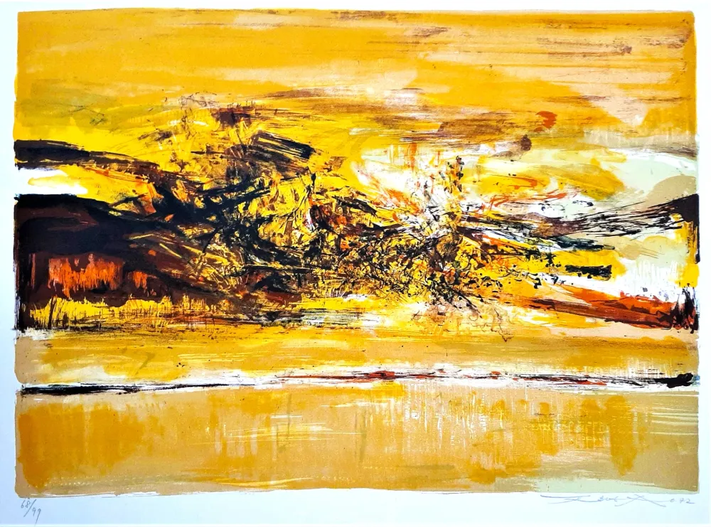 Litografía Zao - Untitled