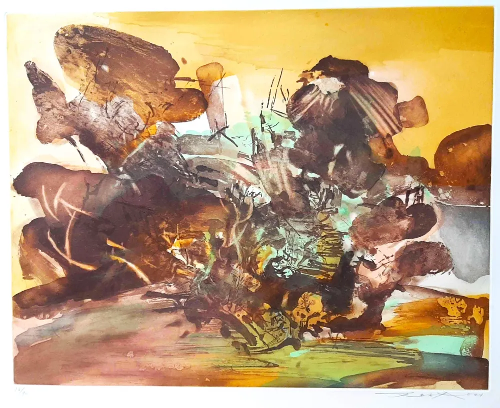 Aguafuerte Y Aguatinta Zao - Untitled