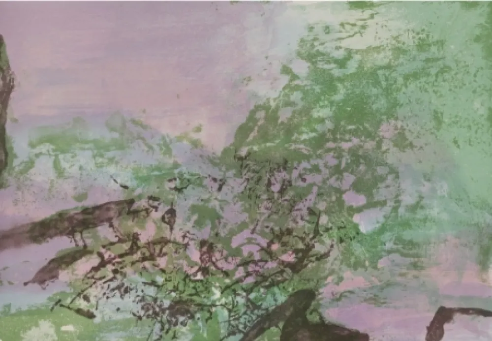 Litografía Zao - Untitled