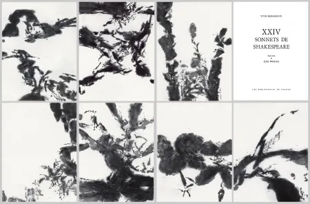 Aguafuerte Y Aguatinta Zao - Vingt-quatre premiers sonnets de Shakespeare dans la traduction de Yves Bonnefoy