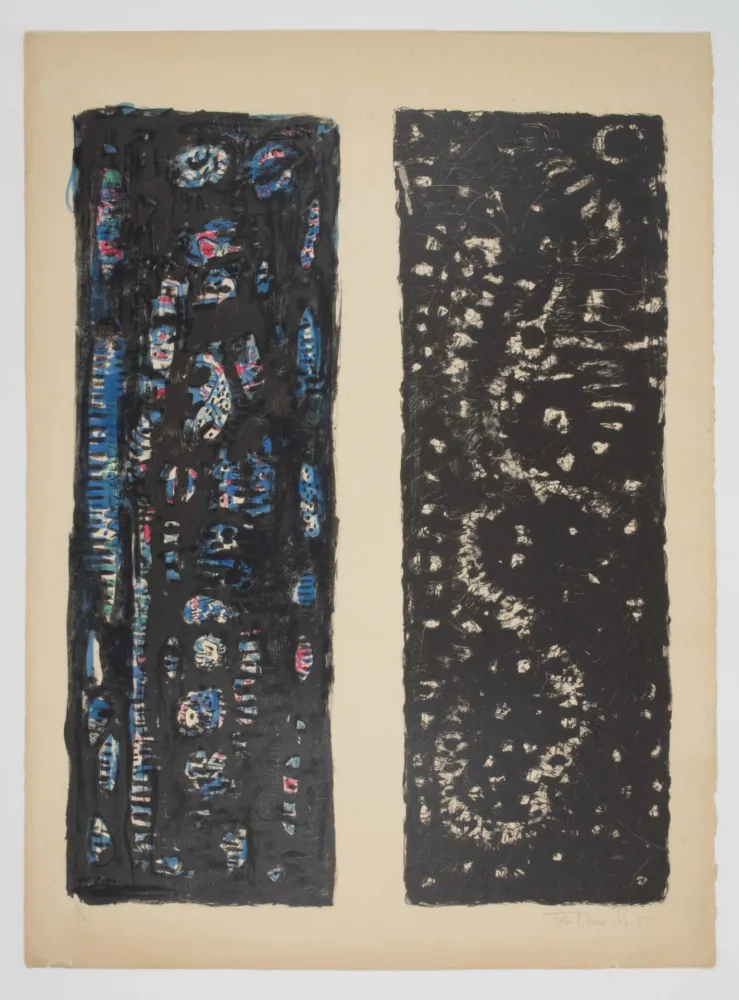 Sin Técnico Zeid - [Lithographie rehaussée à l'aquarelle. - Watercolor enhanced lithograph].