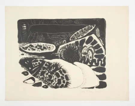 Litografía Zeid - Sans titre. Untitled.