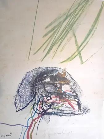 Litografía Zigaina - Senza titolo