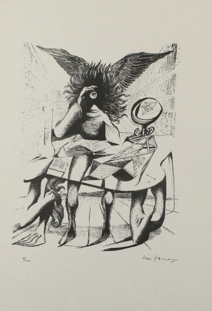 Litografía Zimmermann - Durch ein Nadelöhr I / Through a Needle's Eye I