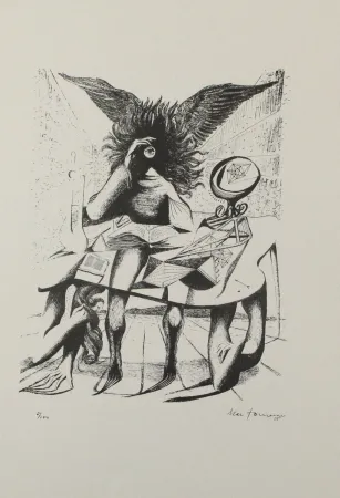 Litografía Zimmermann - Durch ein Nadelöhr I / Through a Needle's Eye I