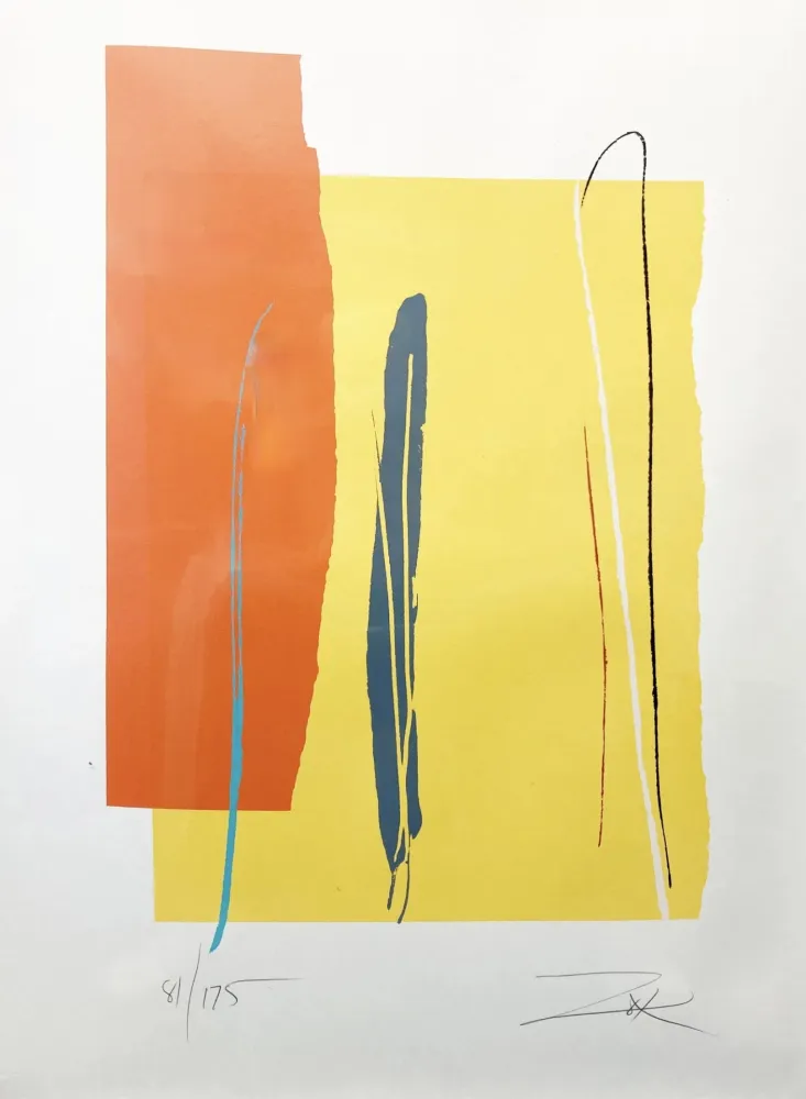 Linograbado Zox - Untitled 3 from Niagara Series